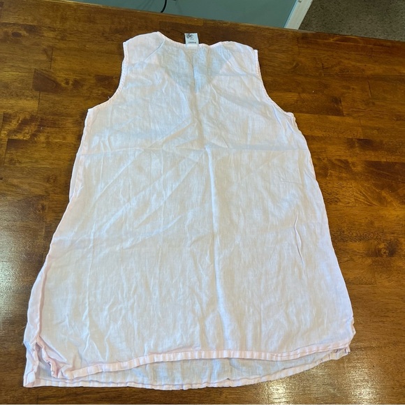 Women’s Match Point Lightweight Linen v neck pink top size medium - Picture 7 of 8